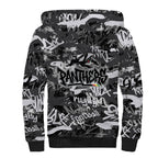 Penrith Panthers Rugby Sherpa Hoodie Graffiti Typography Urban Camo Abstract Street Style
