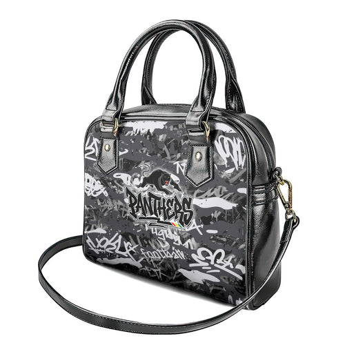 Penrith Panthers Rugby Shoulder Handbag Graffiti Typography Urban Camo Abstract Street Style