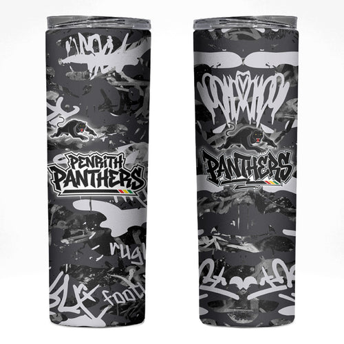 Penrith Panthers Rugby Skinny Tumbler Graffiti Typography Urban Camo Abstract Street Style