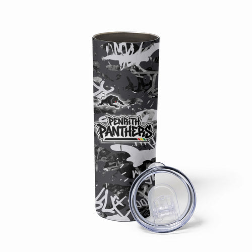 Penrith Panthers Rugby Skinny Tumbler Graffiti Typography Urban Camo Abstract Street Style