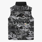 Penrith Panthers Rugby Sleeveless Puffer Jacket Graffiti Typography Urban Camo Abstract Street Style