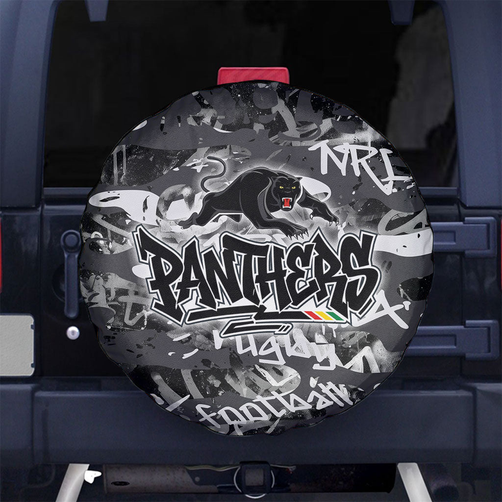 Penrith Panthers Rugby Spare Tire Cover Graffiti Typography Urban Camo Abstract Street Style