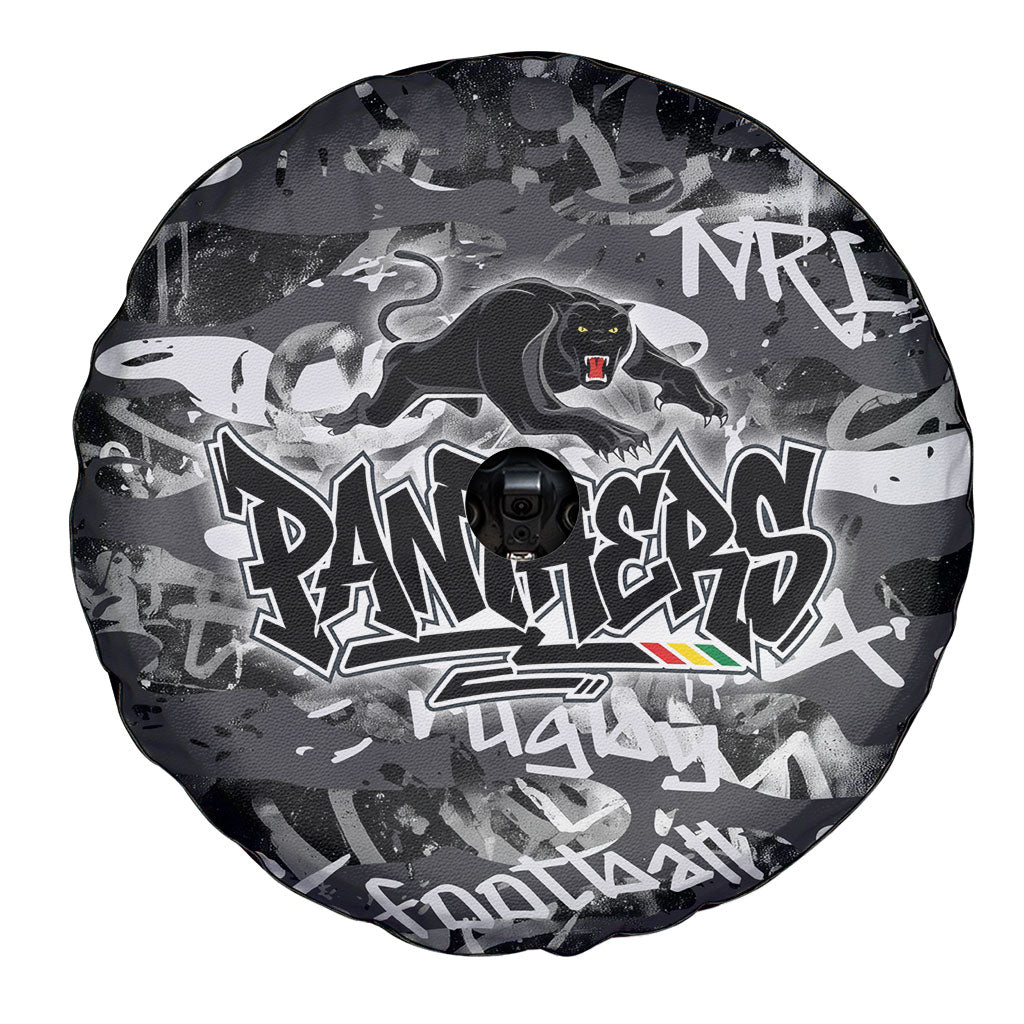Penrith Panthers Rugby Spare Tire Cover Graffiti Typography Urban Camo Abstract Street Style