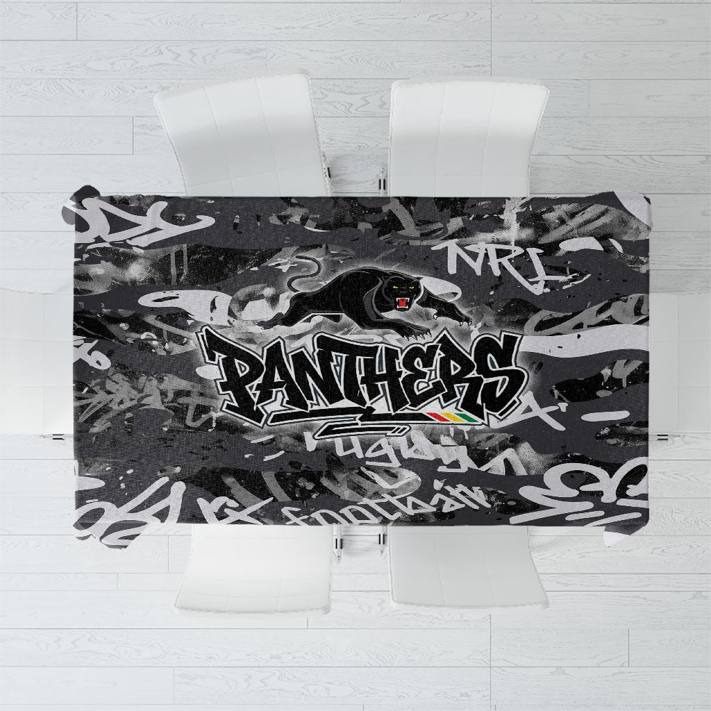 Penrith Panthers Rugby Tablecloth Graffiti Typography Urban Camo Abstract Street Style