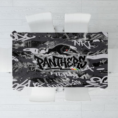 Penrith Panthers Rugby Tablecloth Graffiti Typography Urban Camo Abstract Street Style