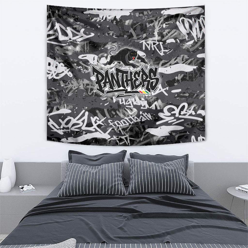 Penrith Panthers Rugby Tapestry Graffiti Typography Urban Camo Abstract Street Style