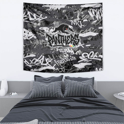 Penrith Panthers Rugby Tapestry Graffiti Typography Urban Camo Abstract Street Style