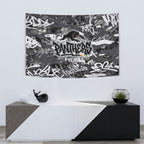 Penrith Panthers Rugby Tapestry Graffiti Typography Urban Camo Abstract Street Style