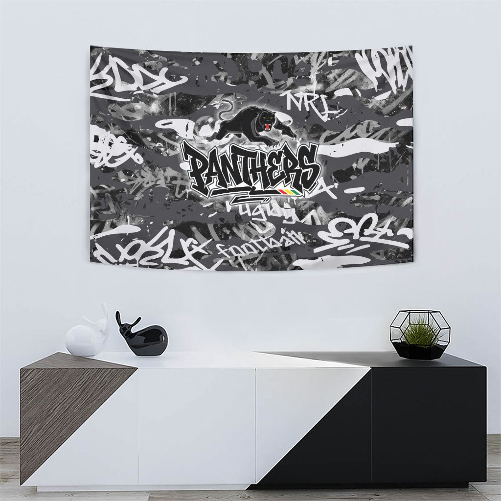Penrith Panthers Rugby Tapestry Graffiti Typography Urban Camo Abstract Street Style