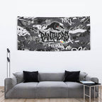 Penrith Panthers Rugby Tapestry Graffiti Typography Urban Camo Abstract Street Style
