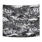 Penrith Panthers Rugby Tapestry Graffiti Typography Urban Camo Abstract Street Style