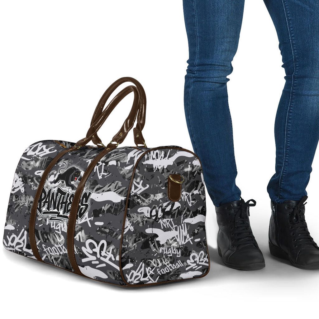 Penrith Panthers Rugby Travel Bag Graffiti Typography Urban Camo Abstract Street Style