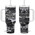 Penrith Panthers Rugby Tumbler With Handle Graffiti Typography Urban Camo Abstract Street Style