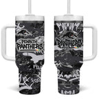 Penrith Panthers Rugby Tumbler With Handle Graffiti Typography Urban Camo Abstract Street Style