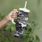Penrith Panthers Rugby Tumbler With Handle Graffiti Typography Urban Camo Abstract Street Style
