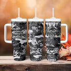 Penrith Panthers Rugby Tumbler With Handle Graffiti Typography Urban Camo Abstract Street Style