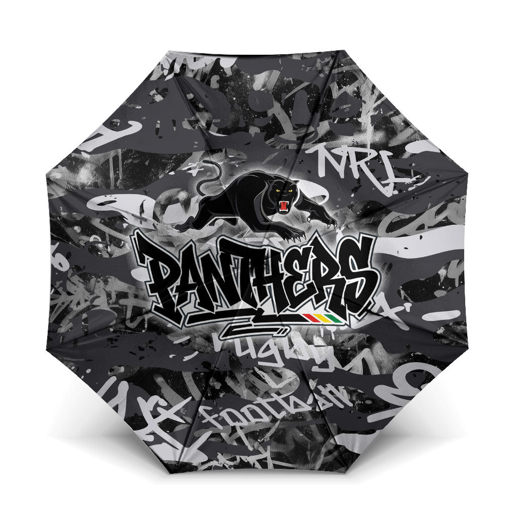 Penrith Panthers Rugby Umbrella Graffiti Typography Urban Camo Abstract Street Style
