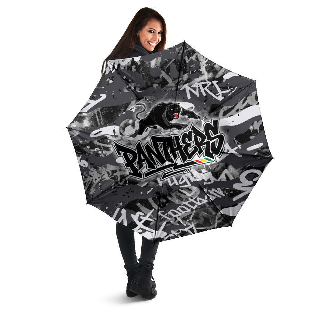 Penrith Panthers Rugby Umbrella Graffiti Typography Urban Camo Abstract Street Style