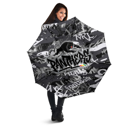 Penrith Panthers Rugby Umbrella Graffiti Typography Urban Camo Abstract Street Style