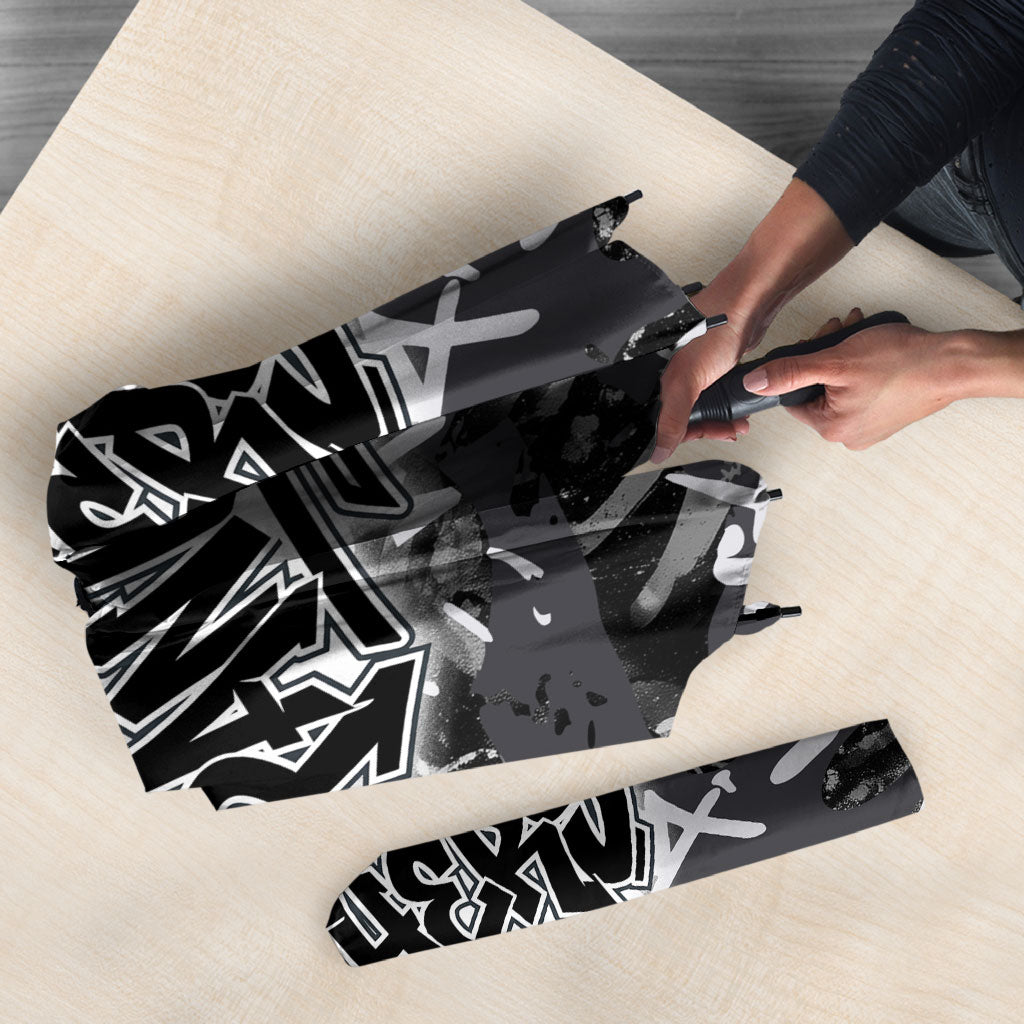 Penrith Panthers Rugby Umbrella Graffiti Typography Urban Camo Abstract Street Style