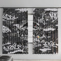 Penrith Panthers Rugby Window Curtain Graffiti Typography Urban Camo Abstract Street Style