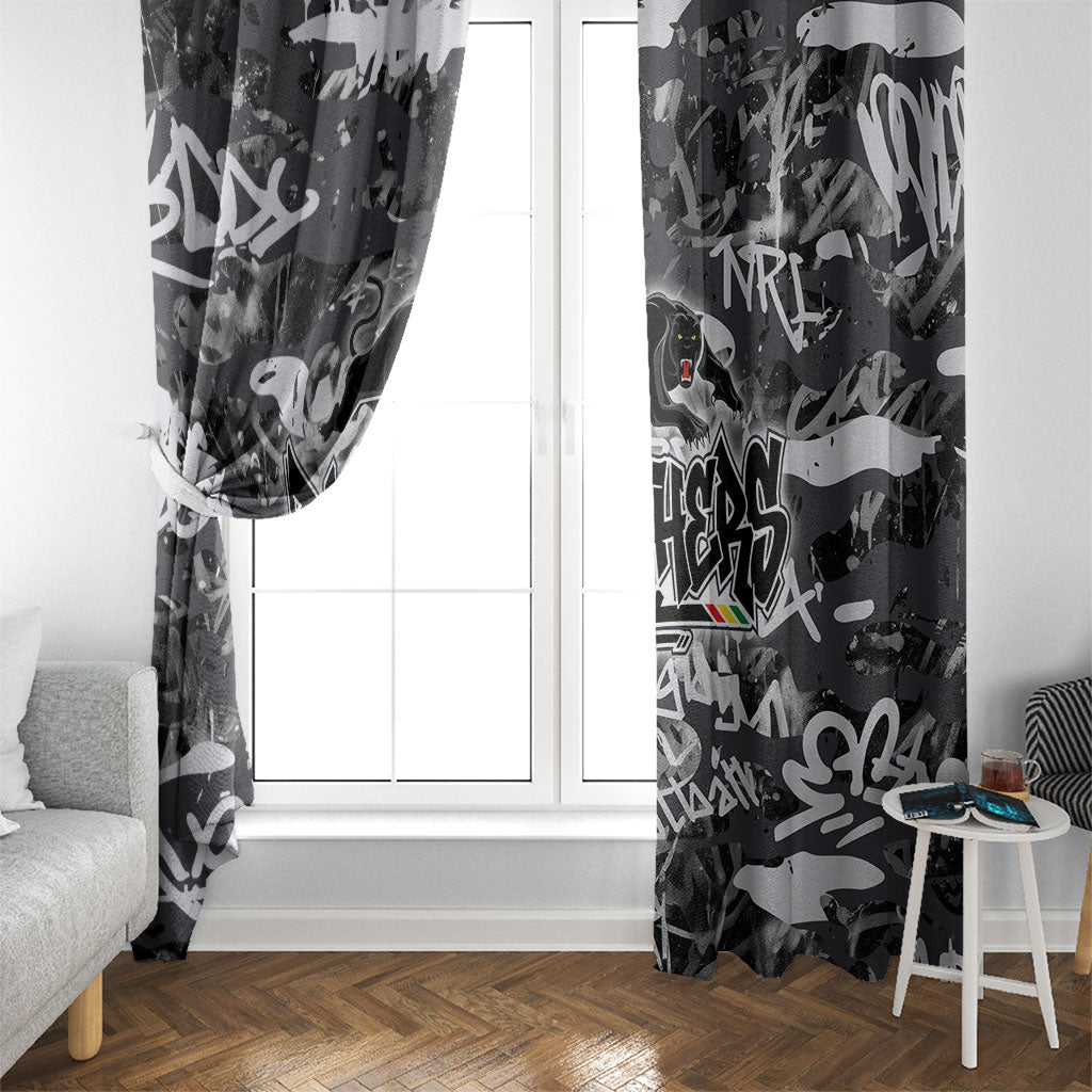 Penrith Panthers Rugby Window Curtain Graffiti Typography Urban Camo Abstract Street Style
