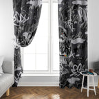 Penrith Panthers Rugby Window Curtain Graffiti Typography Urban Camo Abstract Street Style