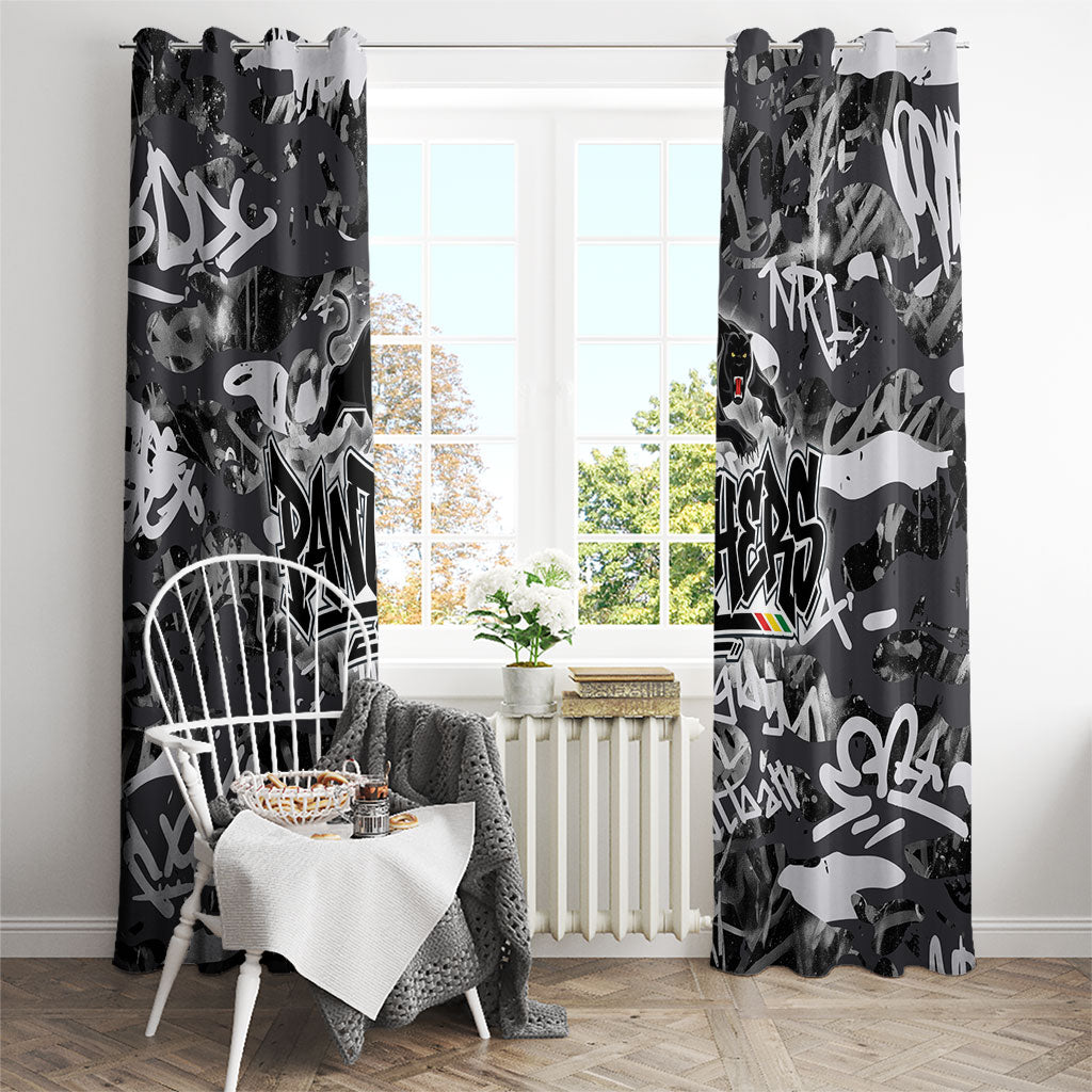 Penrith Panthers Rugby Window Curtain Graffiti Typography Urban Camo Abstract Street Style