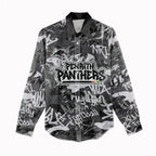 Penrith Panthers Rugby Women Casual Shirt Graffiti Typography Urban Camo Abstract Street Style