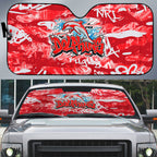 Dolphins Rugby Auto Sun Shade Graffiti Typography Urban Camo Abstract Street Style