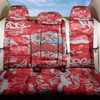 Dolphins Rugby Back Car Seat Cover Graffiti Typography Urban Camo Abstract Street Style