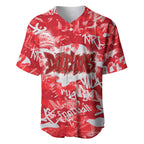 Dolphins Rugby Baseball Jersey Graffiti Typography Urban Camo Abstract Street Style