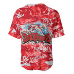 Dolphins Rugby Baseball Jersey Graffiti Typography Urban Camo Abstract Street Style
