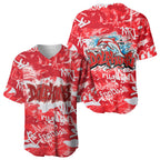 Dolphins Rugby Baseball Jersey Graffiti Typography Urban Camo Abstract Street Style