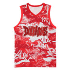 Dolphins Rugby Basketball Jersey Graffiti Typography Urban Camo Abstract Street Style