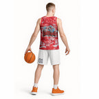 Dolphins Rugby Basketball Jersey Graffiti Typography Urban Camo Abstract Street Style