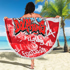 Dolphins Rugby Beach Blanket Graffiti Typography Urban Camo Abstract Street Style