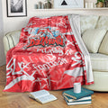 Dolphins Rugby Blanket Graffiti Typography Urban Camo Abstract Street Style
