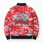 Dolphins Rugby Bomber Puffer Jacket Graffiti Typography Urban Camo Abstract Street Style