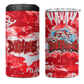 Dolphins Rugby 4 in 1 Can Cooler Tumbler Graffiti Typography Urban Camo Abstract Street Style