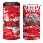 Dolphins Rugby 4 in 1 Can Cooler Tumbler Graffiti Typography Urban Camo Abstract Street Style