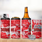Dolphins Rugby 4 in 1 Can Cooler Tumbler Graffiti Typography Urban Camo Abstract Street Style