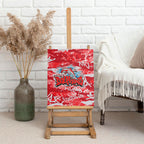 Dolphins Rugby Canvas Wall Art Graffiti Typography Urban Camo Abstract Street Style