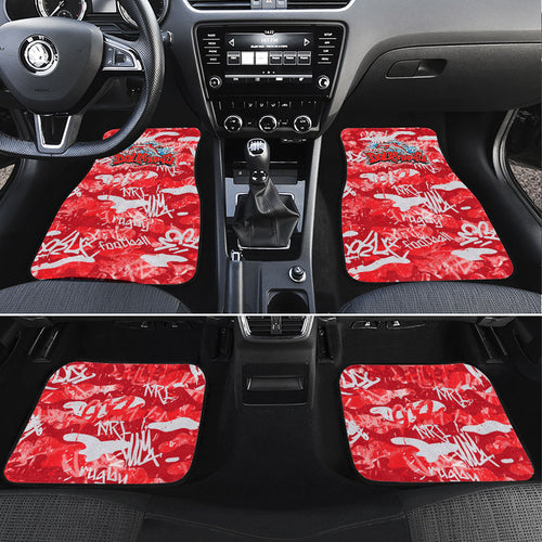Dolphins Rugby Car Mats Graffiti Typography Urban Camo Abstract Street Style