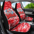 Dolphins Rugby Car Seat Cover Graffiti Typography Urban Camo Abstract Street Style