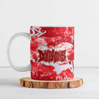 Dolphins Rugby Ceramic Mug Graffiti Typography Urban Camo Abstract Street Style