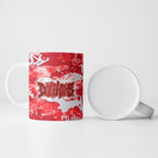 Dolphins Rugby Ceramic Mug Graffiti Typography Urban Camo Abstract Street Style