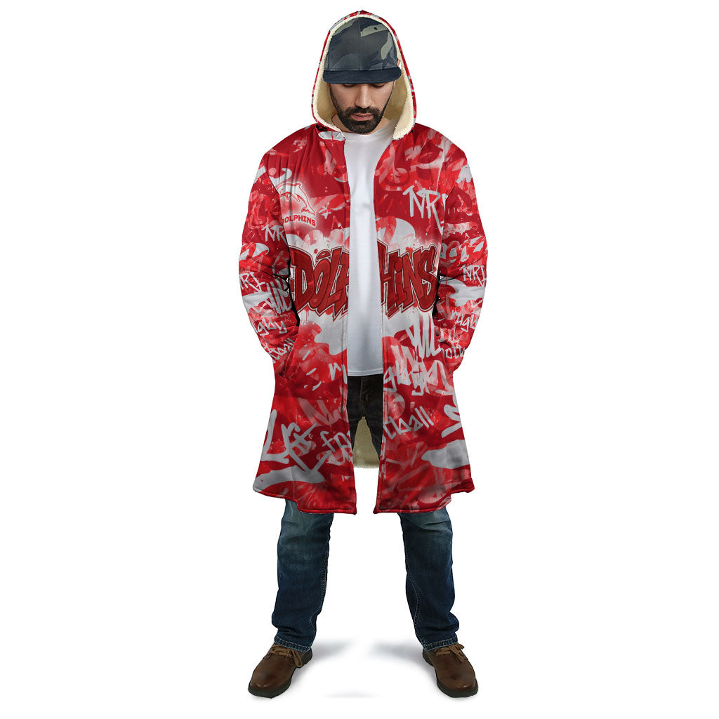 Dolphins Rugby Cloak Graffiti Typography Urban Camo Abstract Street Style