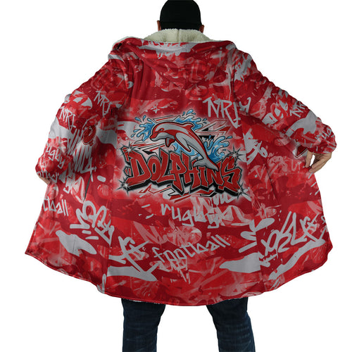 Dolphins Rugby Cloak Graffiti Typography Urban Camo Abstract Street Style