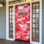 Dolphins Rugby Door Cover Graffiti Typography Urban Camo Abstract Street Style